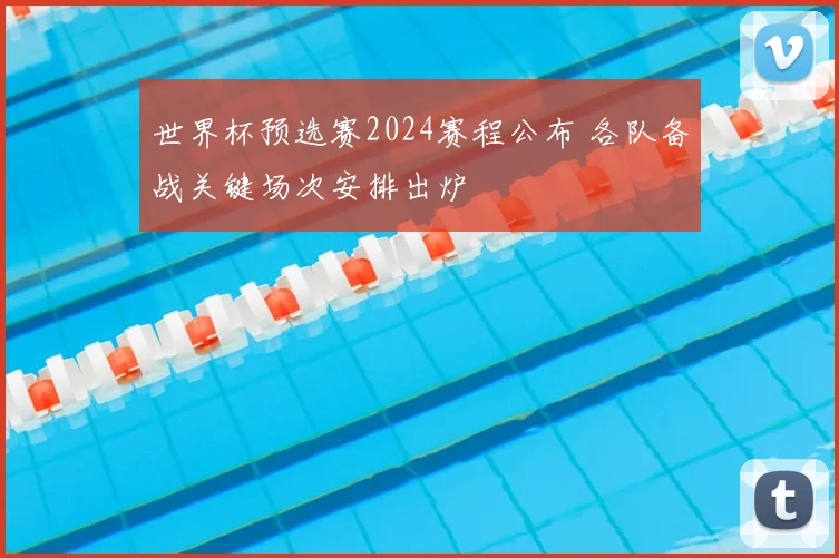 世界杯预选赛2024赛程公布 各队备战关键场次安排出炉